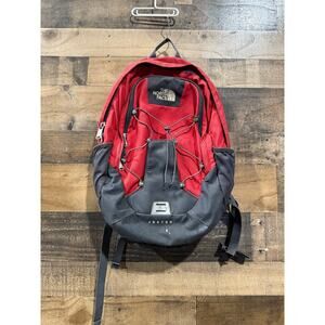 North Face Jester Backpack- Red/Gray